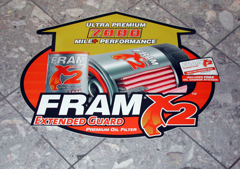 Floor decals are strategically placed in high traffic locations within an arena.